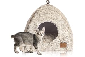 Cama para Gatos CATISM, Cama Caliente con Almohadas Blandas extraíbles y Lavables (40 x 40 x 40 cm), Adecuada para Gatos de Interior o pequeños Cachorros en hogares de acogida