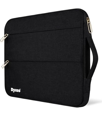Dynotrek Zipper 15.6 inch Laptop Sleeve Case, with Charger Pouch