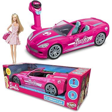 MONDO Motors - Mattel Barbie City Car 2.4 Ghz - Voiture radiocommandée 2 places - détails réalistes - couleur fuchsia - 63698 MONDO Motors - Mattel Barbie City Car 2.4 Ghz - Voiture radiocommandée 2 places - détails réalistes - couleur fuchsia - 63698