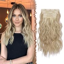 Swy Clip-in Haarverlängerung Gewellt – 56 Cm, 150 G, Kunsthaar, 7- Oder 12-teiliges Set