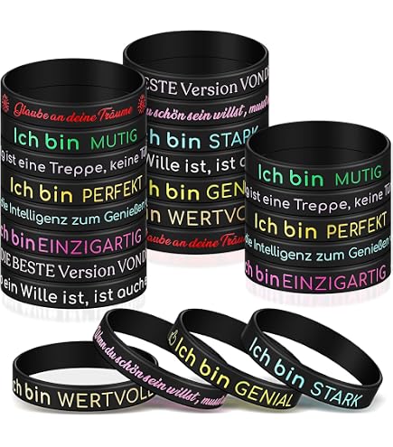 Lote De 36 Pulseras Motivacionales De Silicona – 12 Frases Inspiradoras, Elásticas Y Cómodas, Ideales Para Regalar A Estudiantes, Deportistas Y Equipos