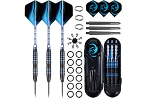 WayArrival 3er Set Steel-Dartpfeile - 24g Dartpfeile mit Metallspitze, Perfekt für Profis und Anfänger
