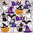 Festiko® Purple Hanging Halloween Decorations Indoor - 30 Pieces, Decorative Indoor Hanging Ornaments, Halloween Party Decorations Kids, All Ages