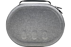 BeisDirect Hartschalenkoffer Kompatibel mit Meta Quest 3 Zubehör, Tragbare Reisetasche EVA Aufbewahrungstasche für Meta Quest 3 VR Headset & Controller, grau, 29x22x11cm, Taschen-Organizer