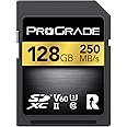 SD UHS-II 128GB Card V60 –Up to 130MB/s Write Speed and 250 MB/s Read Speed | For Professional Vloggers, Filmmakers, Photographers & Content Curators – By Prograde Digital