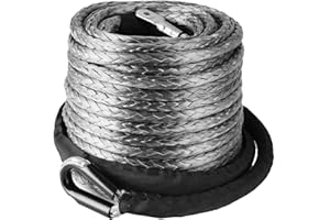 SucceBuy Corde De Treuil Synthétique Winch Rope Jeep Câble De Levage pour Voiture Camping-Car (YYC)