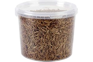 UINCLU Garden Ting Dried Mealworms Tub, 3 Litre