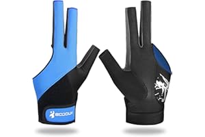 Lion helper Billard-Handschuhe für linke Hand 3 Finger, Spleißprozess, Snooker-Queue-Sporthandschuh, beliebte Größen für Damen und Herren