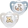 Nuk Nuk Ciuccio Happy Days | 0-6 Mesi | Succhietti In Silicone Senza Bpa | Disney Winnie The Pooh | Blu (Bambino) | 2 Pezzi -
