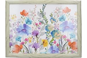 Creative Tops Lap Tray with Cushion with "Meadow Floral" Design, 44 x 34cm, Multi-Colour