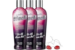 DCF SUCCESS Incredibly Black Tanning Lotion 250ml Pack of 3 – 10X Double Dark Bronzer with Vitamin A & E, Shea Butter & Coconut Oil for Sunbed Use with Sunbed Goggles