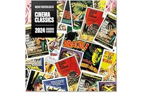 Grupo Erik: Calendario 2024 da Muro Cinema Classics, 12 mesi + 4 in omaggio, 30x30cm FSC®, ideale come Calendario 2024 da parete, Calendario ufficio 2024, Calendario casa 2024