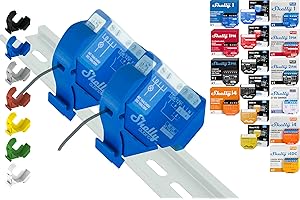 SHELLY HUTSCHIENENHALTER PW3D Hutschienenhalter "Mini" für 18 Shellys: 1 Gen3,1PM Gen3,2PM Gen3,i4 Gen3,Plus 1,Plus 1PM,Plus 2PM,Plus i4,Plus 0-10V Dimmer,Wave 1,Wave 1PM,Wave 2PM,Wave Shutter,Wave i4 (2x Blau-Prime)
