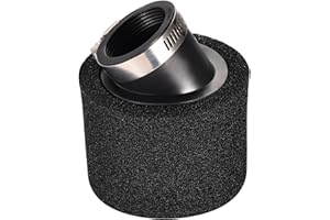 GOOFIT Filtre à air FOOFIT 42mm Double Mousse Sponge Nettoyant Noir Beauvel Angle Remplacement de la Bouche pour 50cc 70cc 90cc 110cc 125cc 150cc Dirt Vélo de saleté Moto Kart ATV Quad quadbgy Scooter