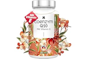 Sonnesee Coenzyme Q10 120 Capsules High-Quality 4 Month Supply with Vitamin E 50mg from Vegetable Fermentation Vegan
