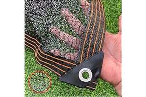 EMYU Schattiernetz GewäChshaus Sonnenschutz Netz,Schattentuch Leicht Und Haltbarkeit Schatten Uv bestäNdiges Netz 50%-55% Shading Rate,FüR Garten Blumen Pflanze Schwarz (2mx2m/6.6ftx6.6ft)