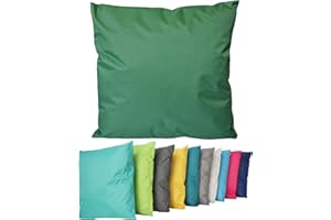 ‎COEN BAKKER Coen Bakker Outdoor Lounge Kissen 45x45cm Dekokissen Inkl. Füllung Wasserfest Sitzkissen Garten Stuhl Lotus Effekt, Farbe:Dunkelgrün