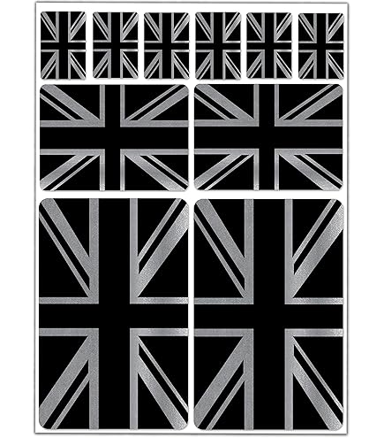 Adesivo Union Jack arricciata angolo