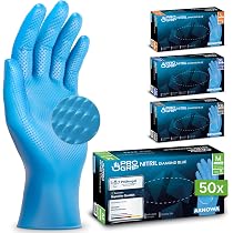 100x ARNOMED® Einweghandschuhe Blau Extra Lang & Stark, Nitril Handschuhe S