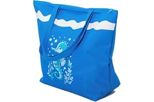 AIREE FAIREE Beach Bag - Large Tote Beach Bag With Zip - Waterproof Beach Bag - Beach Bags for Women - Summer Beach Bags - Tote Bag with Zip - Beach Bags for Women With Zip