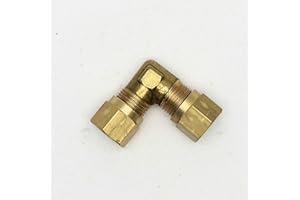 QCL British Made 90 Degree 8mm to 8mm Bend Brass Compression Fitting