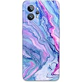 Gramaphone Realme GT 2 Pro ile Uyumlu Mermer Desenli Telefon Kılıfı + Ekran Koruyucu - 5816