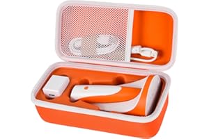 Boobowl Tasche für Ravensburger für Tiptoi Ladestation Stift 00111/00112/ 00159/00806/ 00801, Kompakt Hülle für Tiptoi Starterset für Ladegerät, Datenkabel -(Nur Box) (Orange)