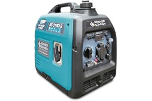 K&S KÖNNER&SÖHNEN Könner & Söhnen KS 3100i S portable petrol inverter generator(69 dB Lpa 7 m),petrol generator 3100 W,with UK Plug Sockets 1x13 A (230 V),2 USB ports,generator with copper winding