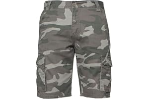 ZE ENZO Enzo Jeans Mens Cargo Camo Shorts Summer Combat Camouflage Chino Half Pants