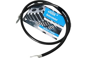 eXODA Câble de batterie 150cm câble d'alimentation en cuivre 25 mm² avec cosses à œillets M8