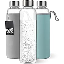 Spottle Glazen Waterfles Met Neopreen Hoes, Borosilicaat Drinkfles Vaatwasserbestendig Geschikt Voor Alle Dranken Bpa Vrij 550ml 2085734022