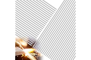 GeRRiT 50 Pezzi Bacchetta per Saldatura Universale a Bassa Temperatura, 1.6mm x 300mm Barra Alluminio, Bacchette per Saldatura, Utilizzato per Riparare Tubi in Alluminio e Saldature di Tubi in Rame