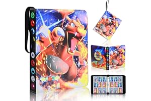 Swetfela 60 Pagine Capacità di 1080 Carte Raccoglitore Carte,Album Carte,Raccoglitore Carte one Piece per la Raccolta di Darte,Adatto per Il Compleanno di Natale e Altri Regali di Festa