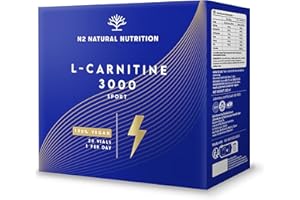 L-CARNITINE 3000 Pure 20 Ampoules Pre-Workout Booster. For Strength, Fitness, Sport. Vegan Certified CE. N2 Natural Nutrition