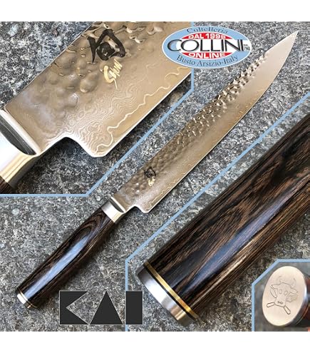 KAI Shun Classic coltello da prosciutto giapponese flessibile 30,5 cm lunghezza lama extra lunga - acciaio AUS-8A - manico in legno Pakka - coltello da carne XXL coltello da salmone forgiato