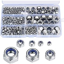 Inserto In Nylon Dado Di Bloccaggio In Nylon DIN985 M6 M8 M10 M12 M14 Blu-bianco - Foto 6