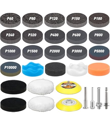 Kit Tolecut Abrasivi PSA Per Levigatura - 14 Fogli + Tolecard + 3 Blocchi, Grana K800-K3000 Per Carrozzeria