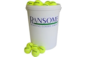 RANSOME SPORTING GOODS Ransome Bucket of 96 Tennis Balls,Green/White