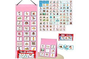 Fairy Maker Visual Schedule for Kids with Autism, Visual Timetable Children Daily Routine Chart with 96 PCES Cards, Now And Next Board for Kids Autism Preschool Adhd Asd, Visual Board For Home School