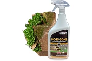 BRONTE HERITAGE COLLECTION Bronte Heritage Spray & Walk Away Moss Killer 1L – Ready-to-Use, Glyphosate-Free, Moss Remover for Patios, Paths, Decking & Gravel. Natural Formula, Results in 24 Hours, Safe for Pets & Kids