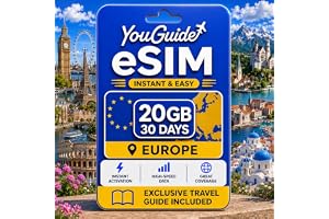 Europe(40+ areas) eSIM 20GB 30Days