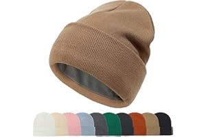 DRESHOW Berretto Invernale per Uomo e Donna Berretto a Maglia Calda Unisex Berretti Morbido e Pesante Caldo con Risvolto per il Freddo