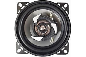 SUB ZERO SS3325 Ice 4-inch Coaxial 150W Speakers for In-Car Stereo Music, Black