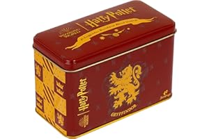 New English Teas Boîte à thé officielle Harry Potter Gryffondor Crest avec 40 sachets de thé pour petit-déjeuner anglais