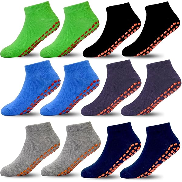 SAYOYO Stoppersocken Kinder 12 Paar - Antirutschsocken Mit ABS-Sohle