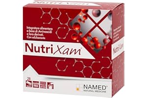 NAMED NATURAL MEDICINE NAMED Nutrixam Integratore Aminoacidi Essenziali EAA | Aminoacidi Ramificati BCAA | Supporto per Recupero Muscolare, Energia e Benessere Fisico | Integratore Completo Adulti | Standard, 28 Buste