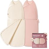 momcozy Breathable Baby Sleeping Bag Airflow 100% Cotton, Newborn Swaddle 0-3 Months, Reduces Overheating and Overflow Reflec