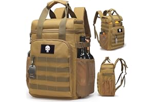 BUNNYCHIC Sac à Dos glacière Tactique, Sac Repas Isotherme pour Homme Adulte avec poignée – Sac à Dos Souple, imperméable et étanche.