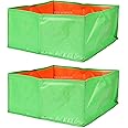 YUVAGREEN Terrace Gardening Leafy Vegetable Green Grow Bag (18" X 12" X 9") - (Pack of 2)
