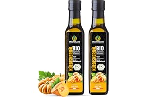 ‎KRÄUTERLAND N A T U R - Ö L M Ü H L E Kräuterland Bio Kürbiskernöl 2X250ml (500ml), Original steirisches Kürbisöl aus gerösteten Kürbiskernen, naturrein ohne Zusatzstoffe, Vegan & GVO-frei